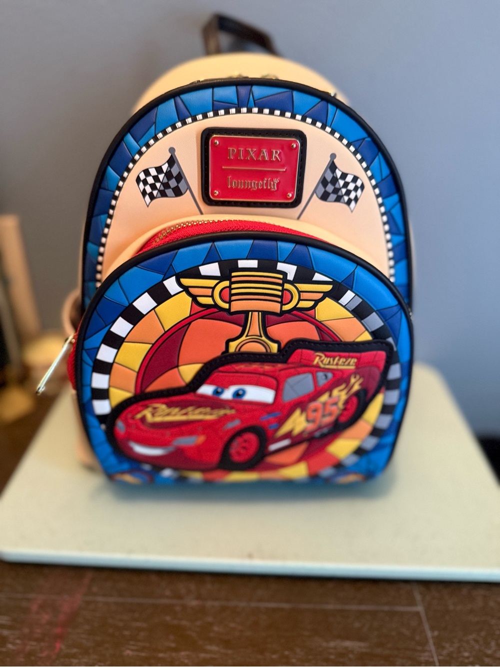 Loungefly Lightning McQueen stain glass
